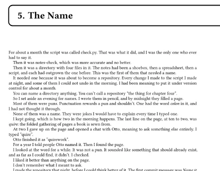 Chapter 5 of Side Quest in the PDF, under a boxed chapter heading.